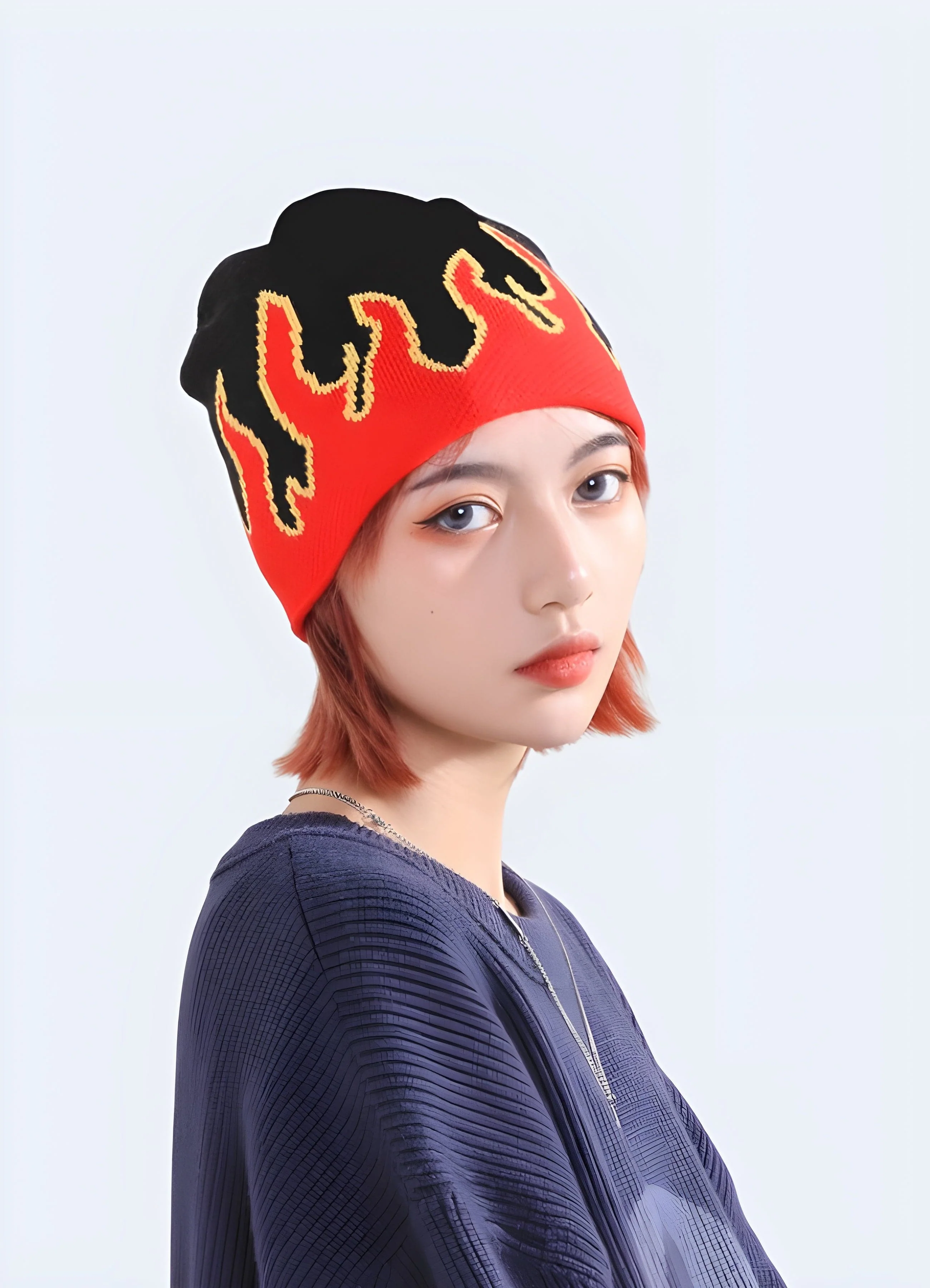 Beanie With Flames - Image 5