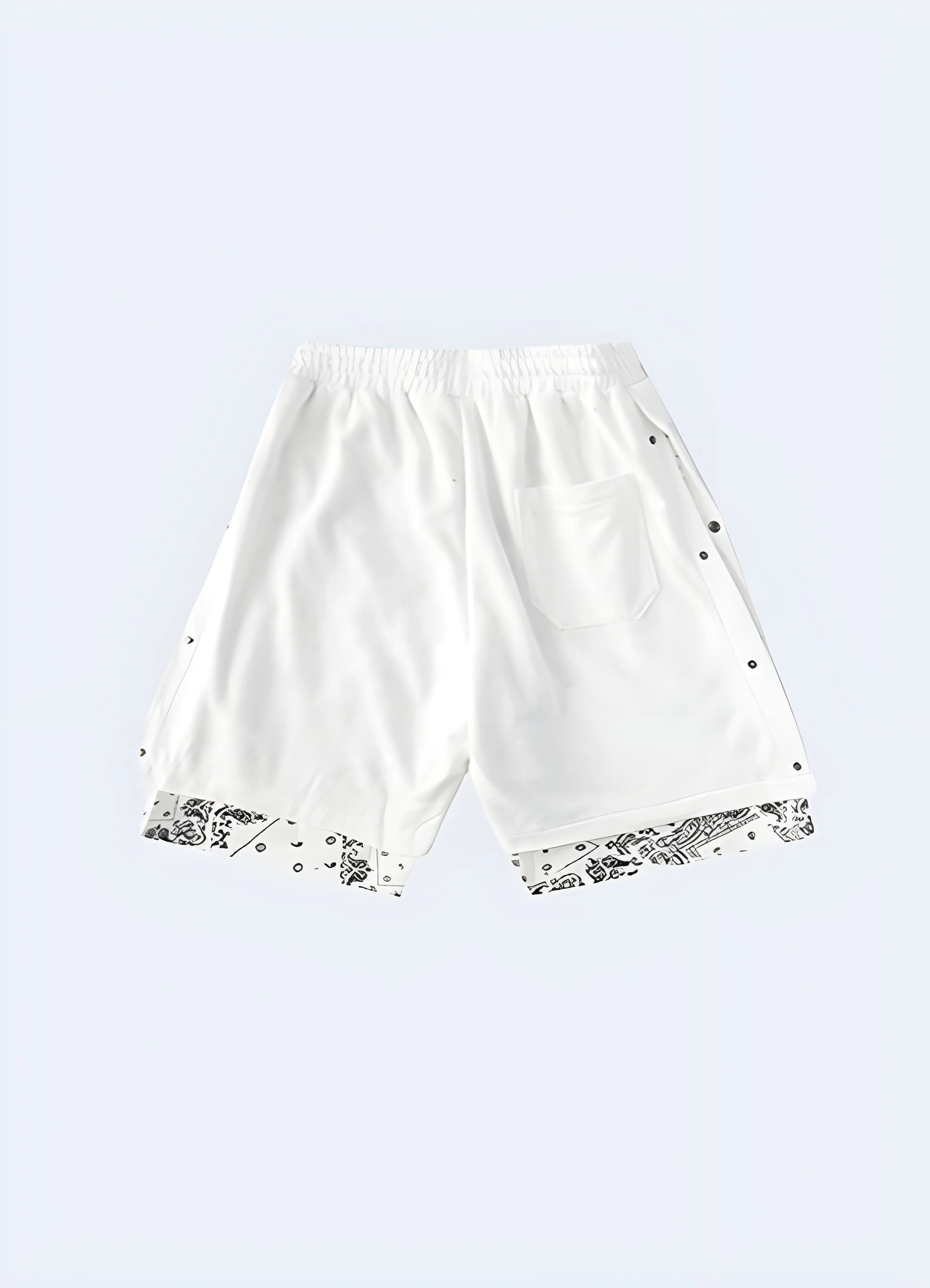 Black And White Bandana Shorts - Image 5