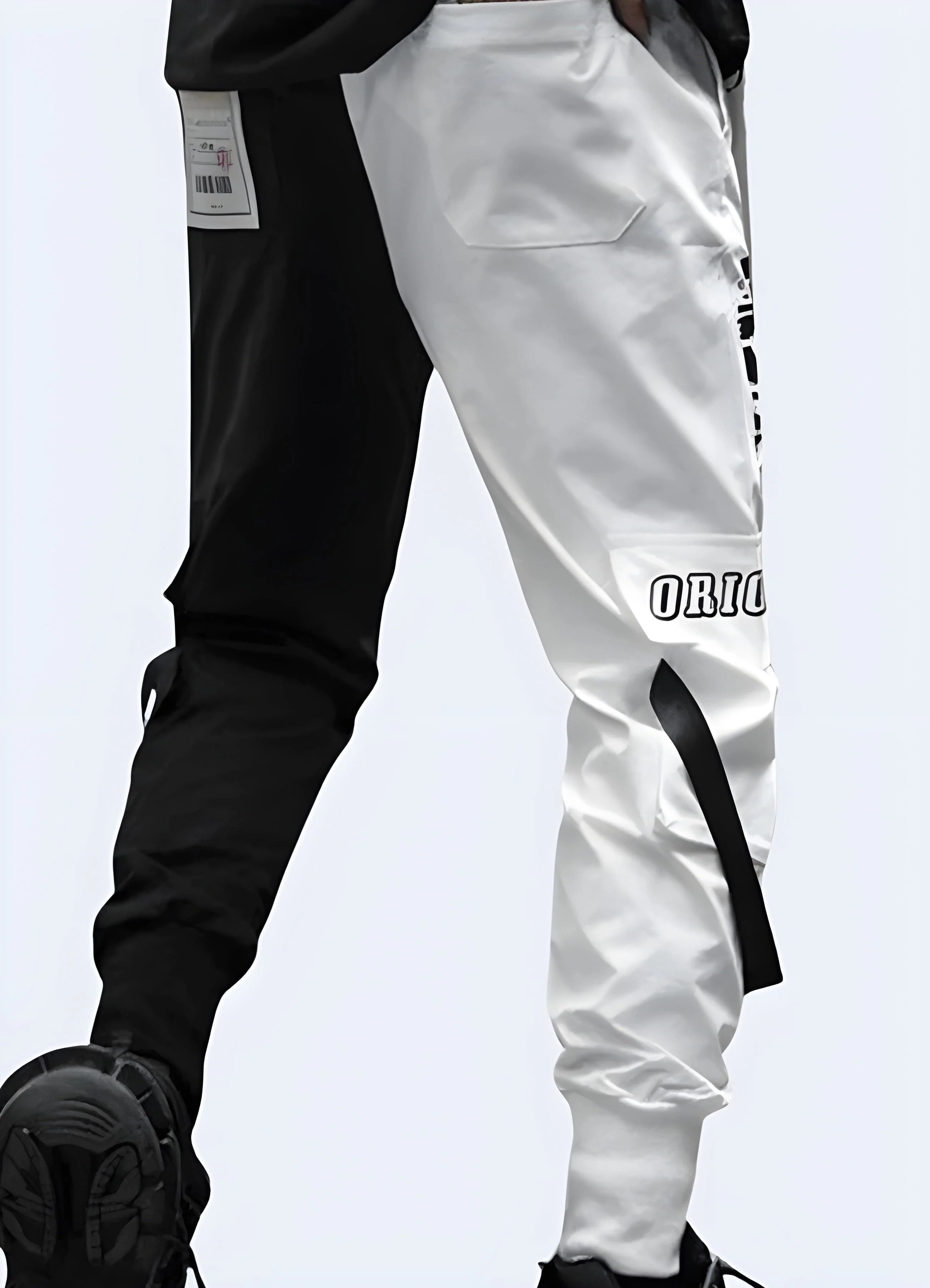 Black And White Cargo Pants - Image 2