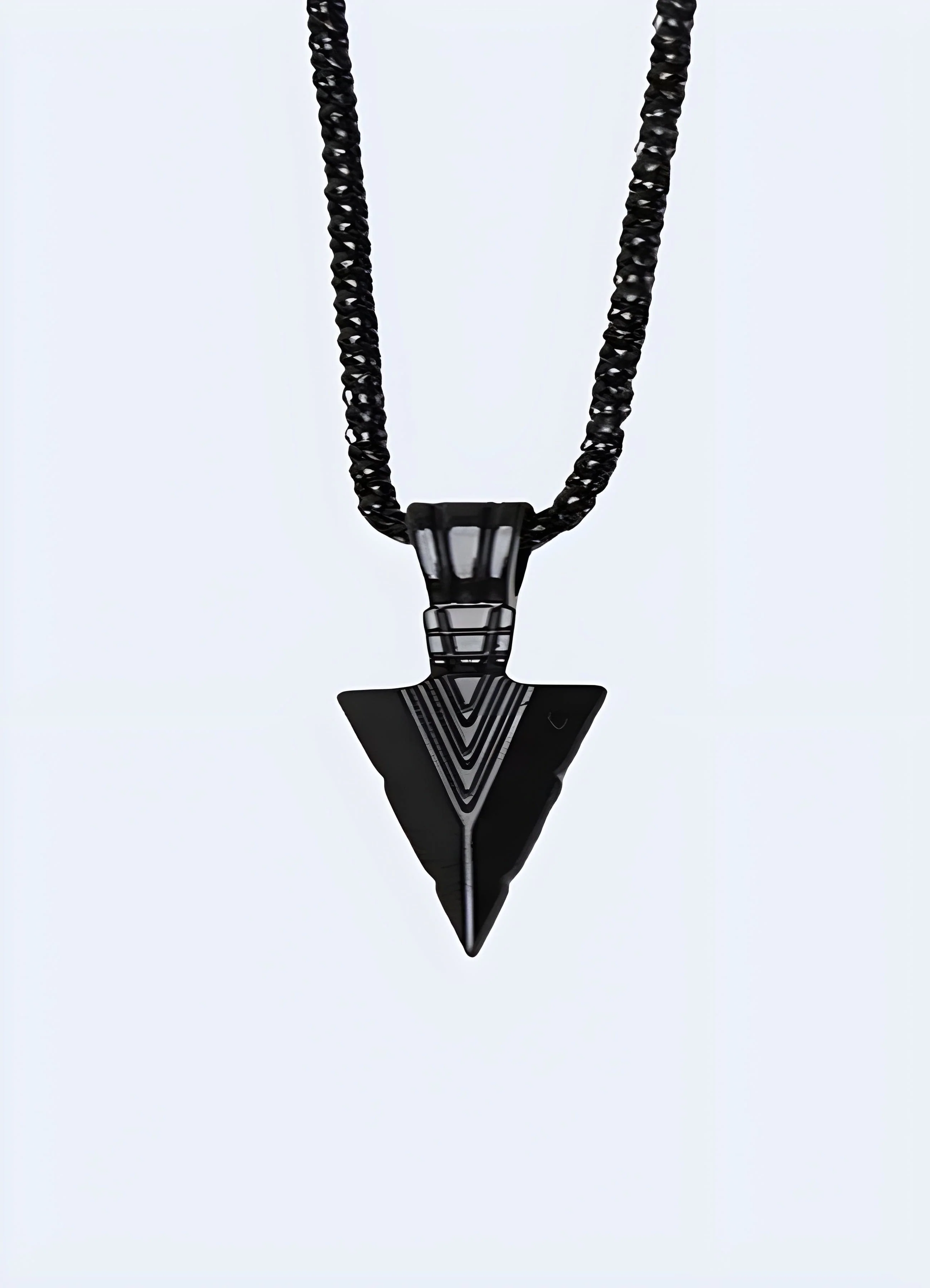 Black Arrowhead Necklace
