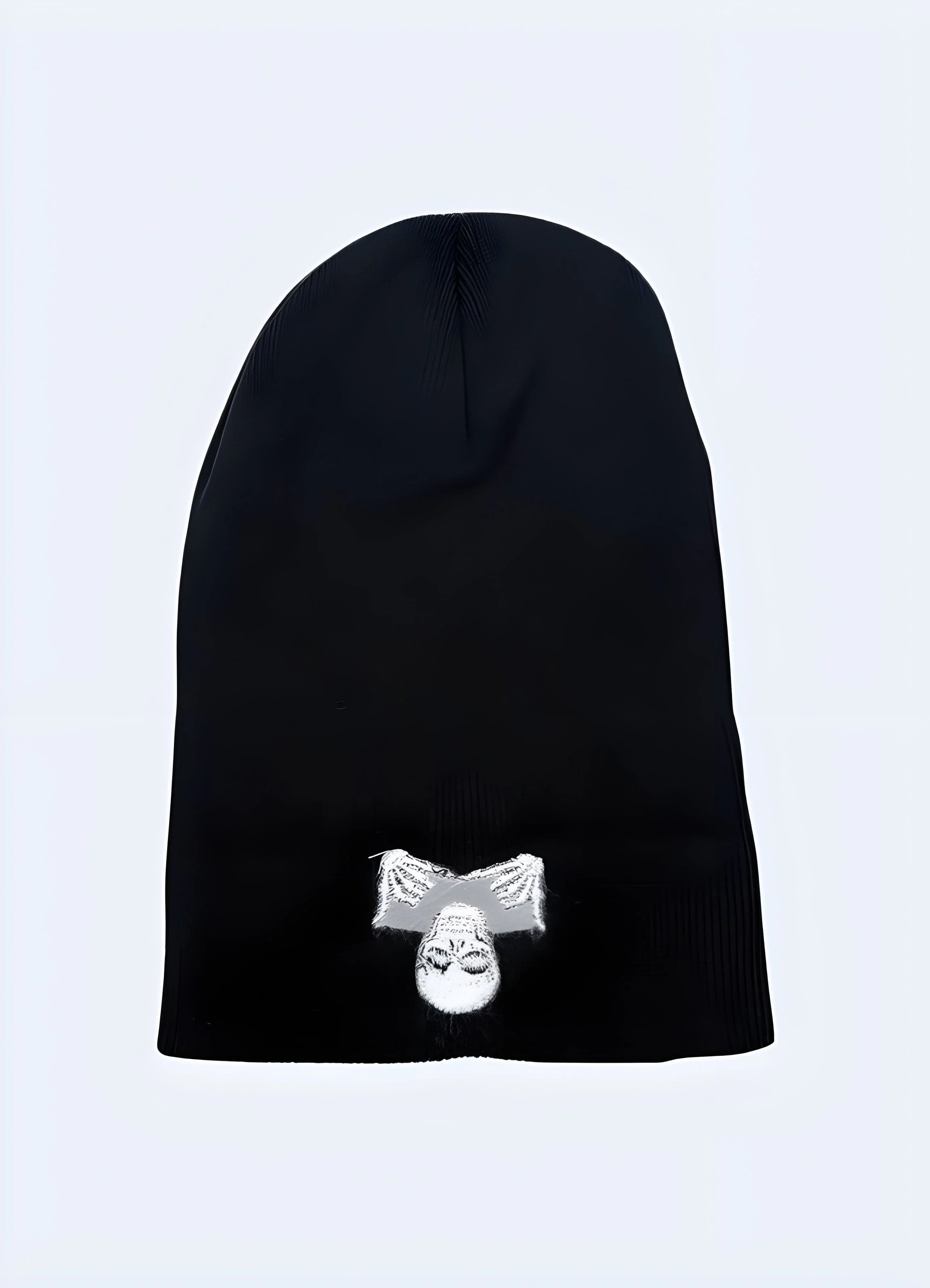 Black Beanie With Skull - Image 3