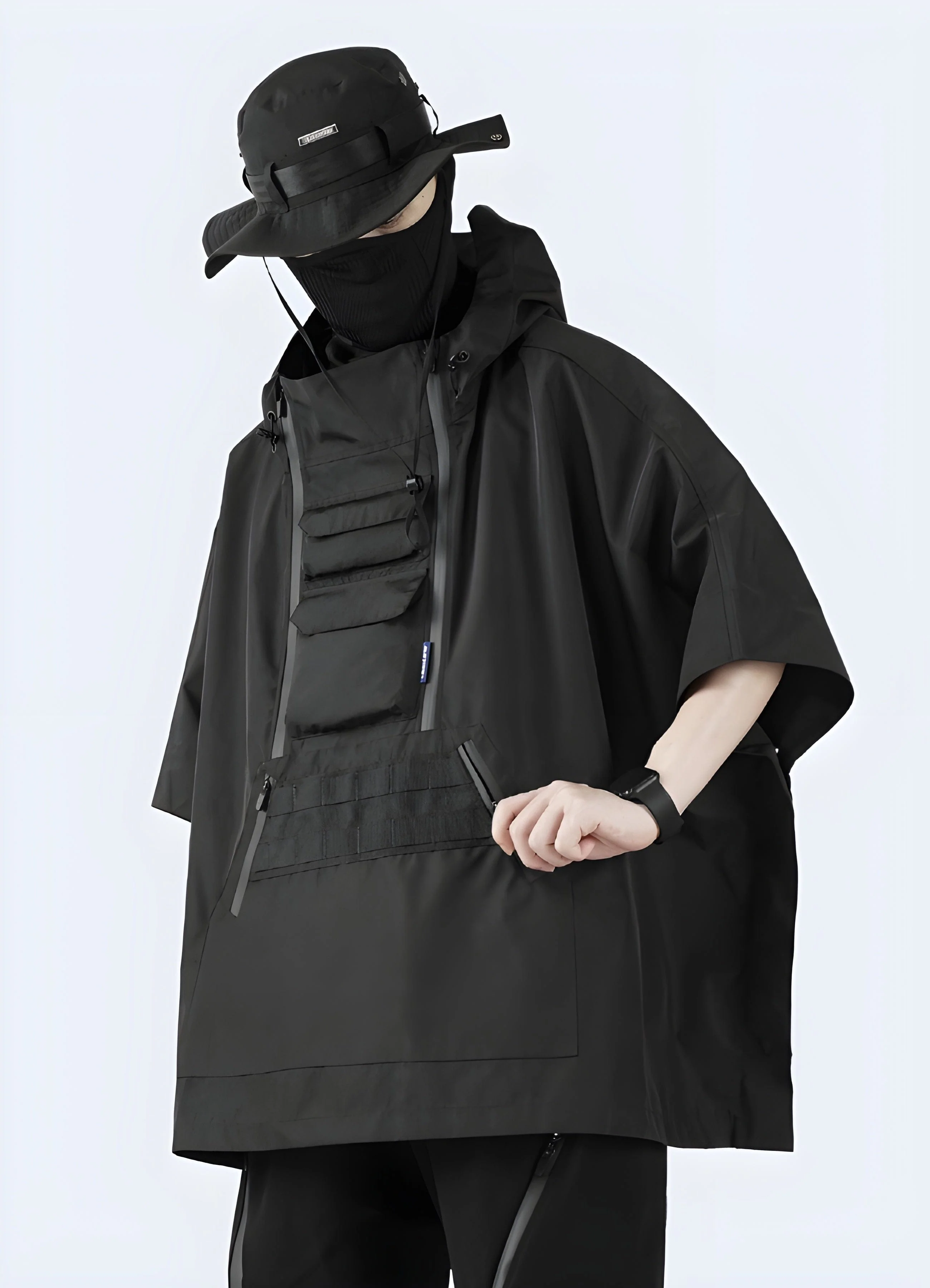 Black Cape Jacket - Image 2