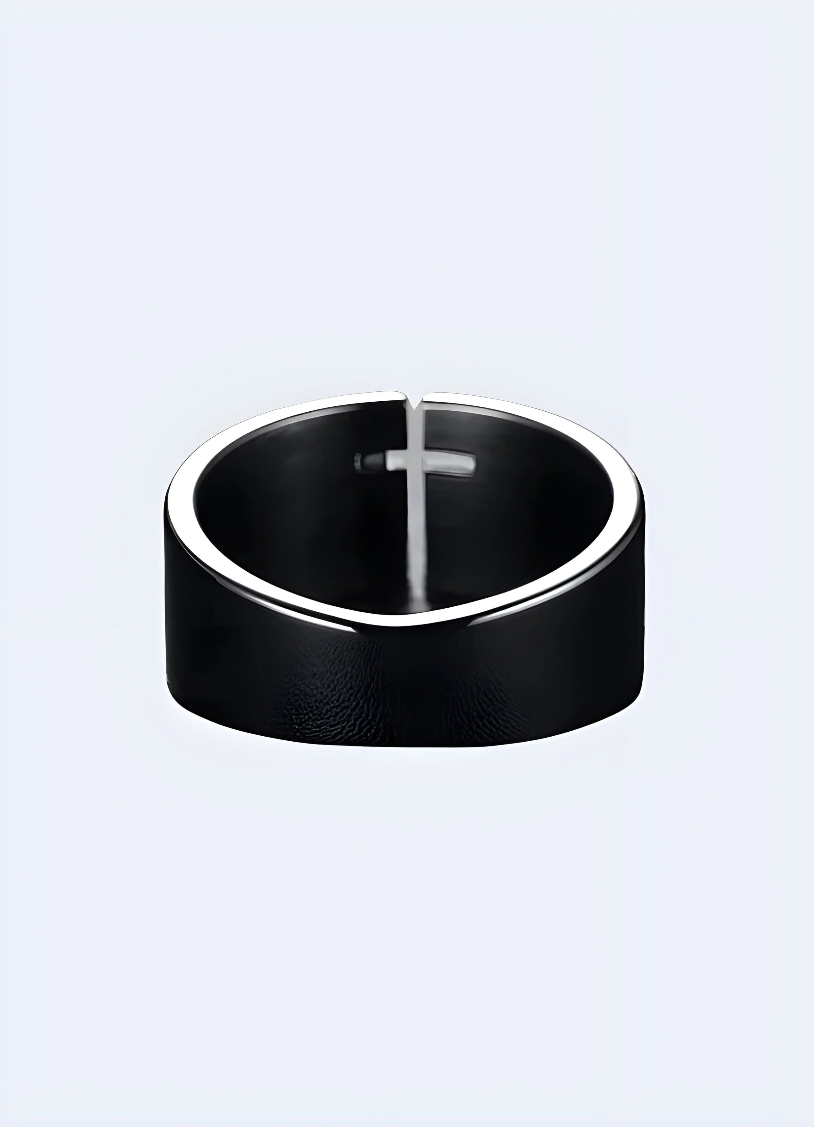 Black Cross Ring - Image 2