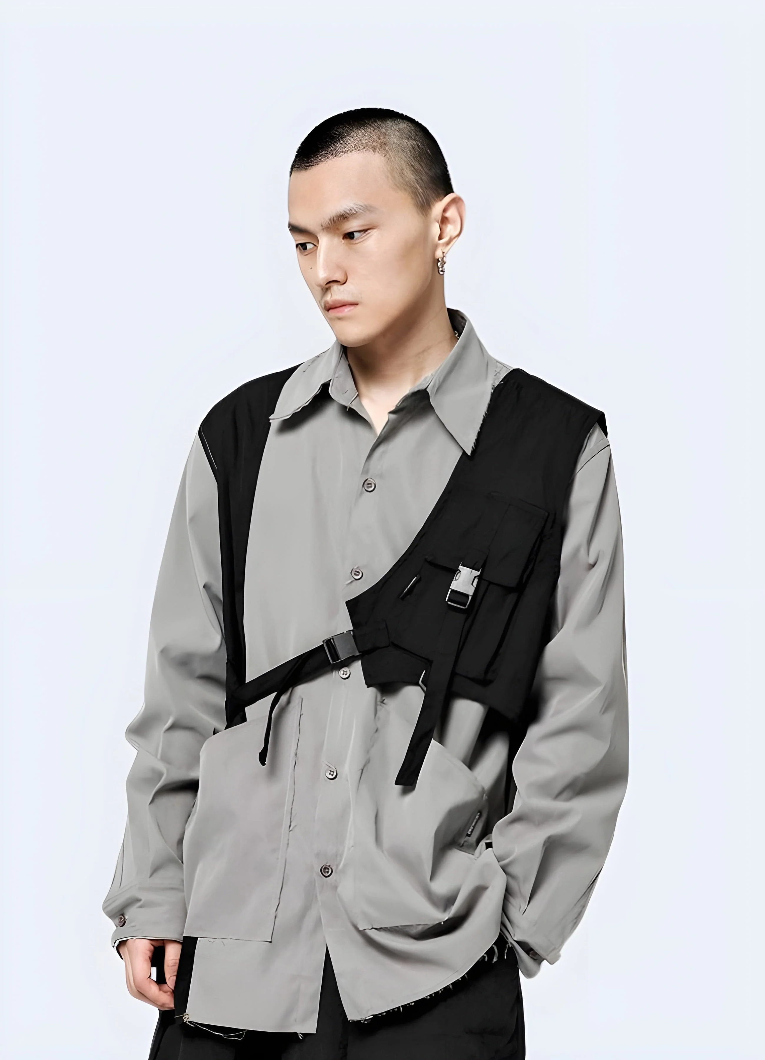 Black Half Vest - Image 3