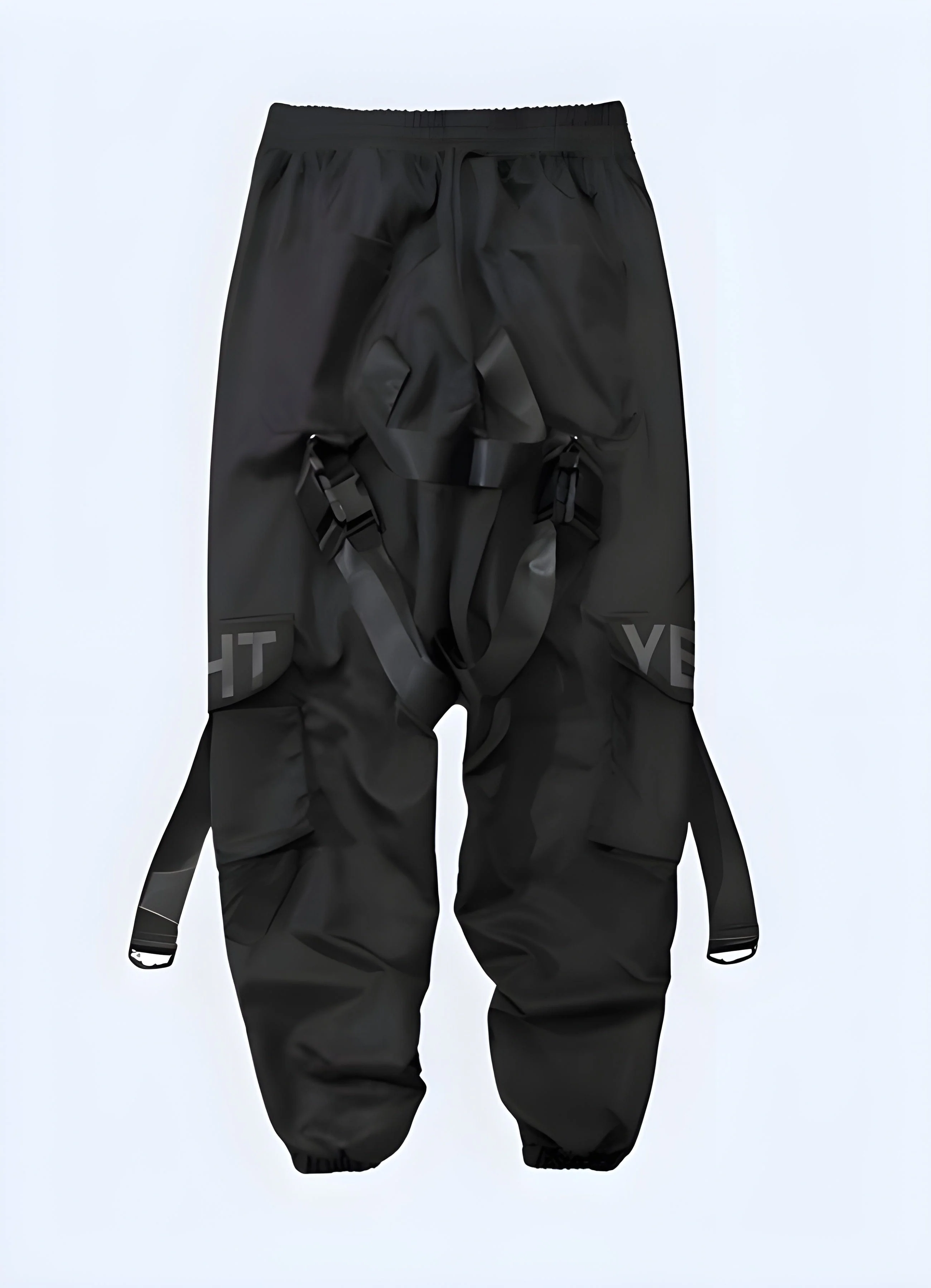 Black Jogger Cargo Pants - Image 4