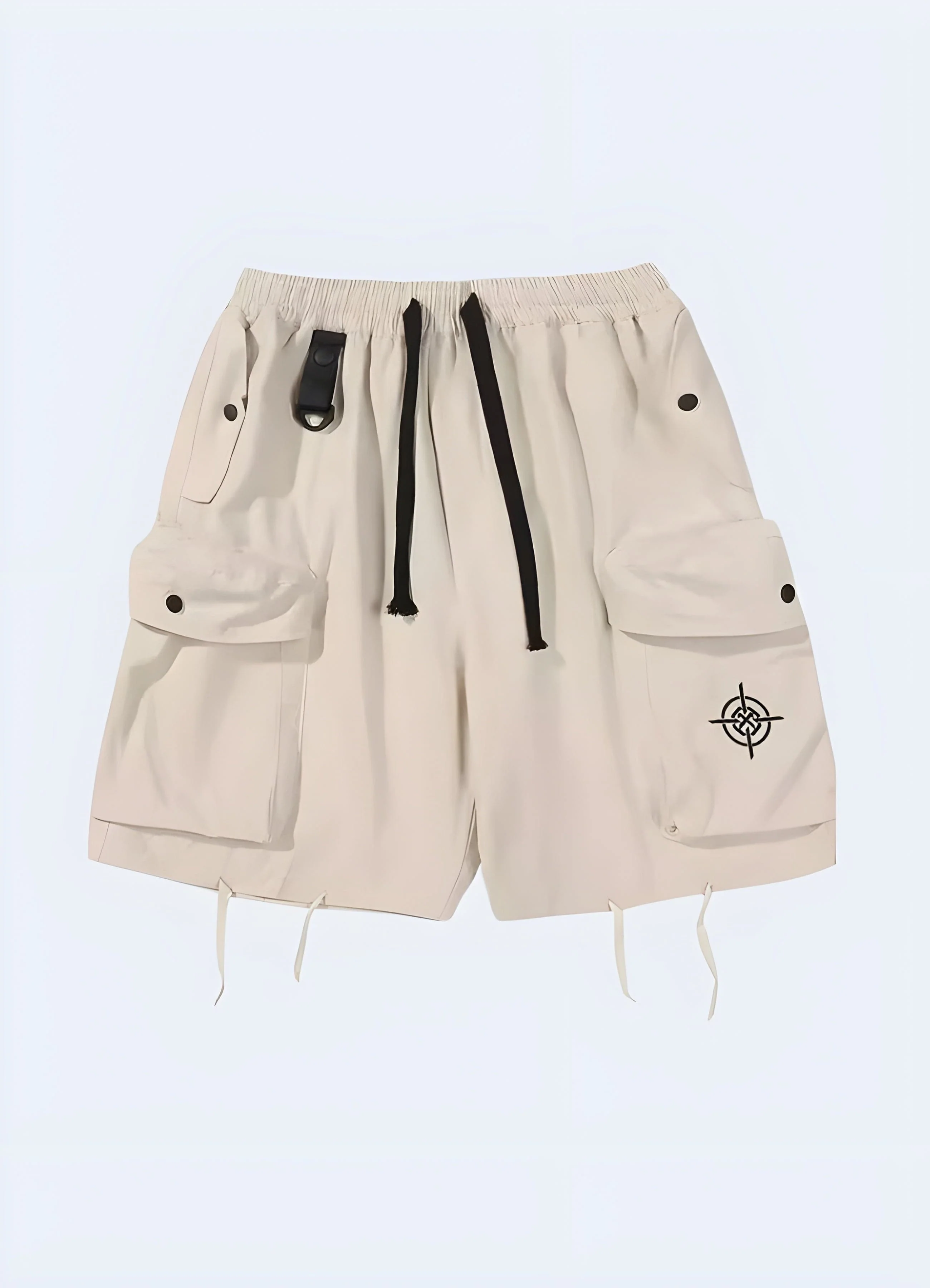 Black Tactical Cargo Shorts - Image 4