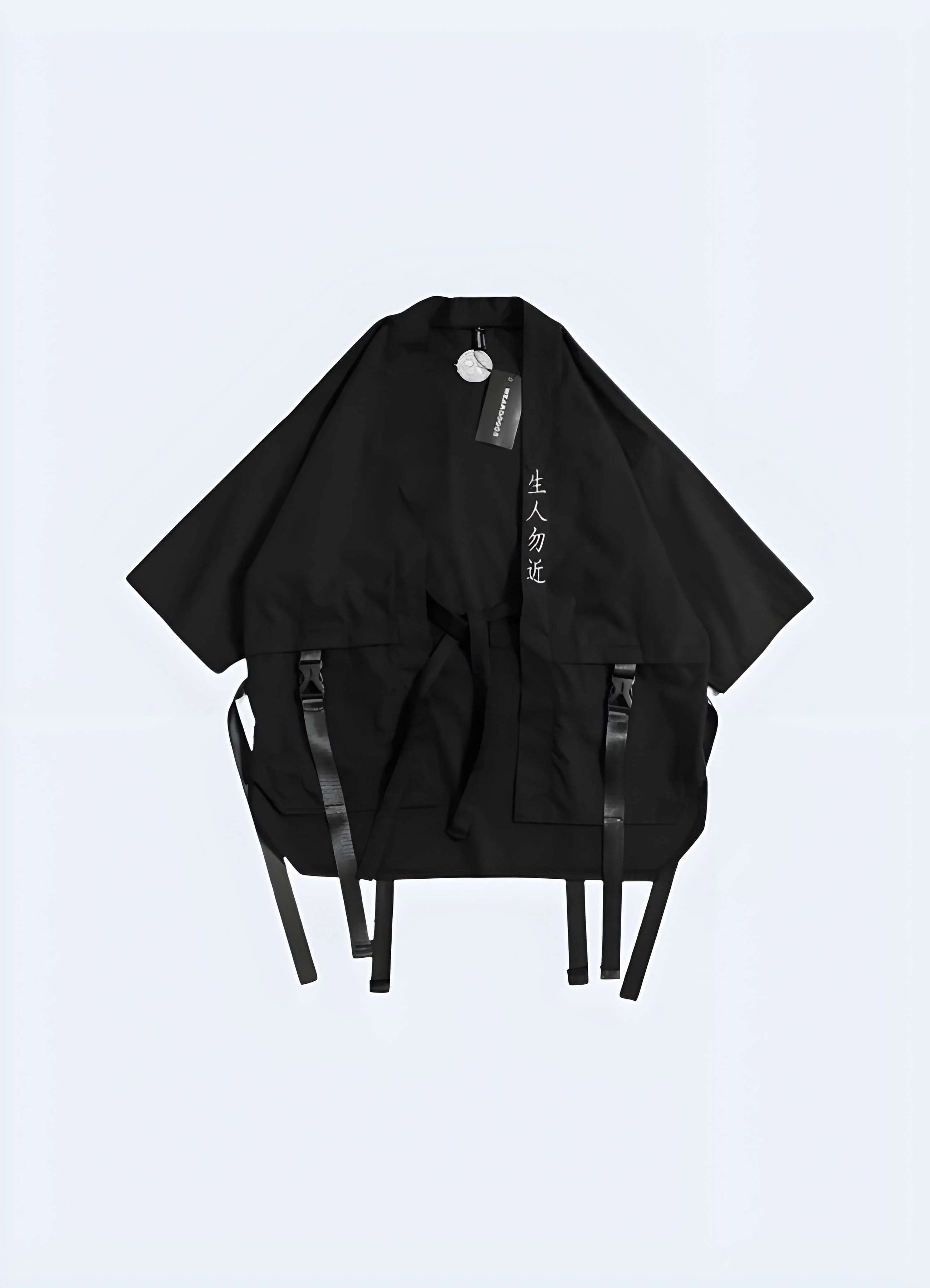 Black Techwear Kimono - Image 3