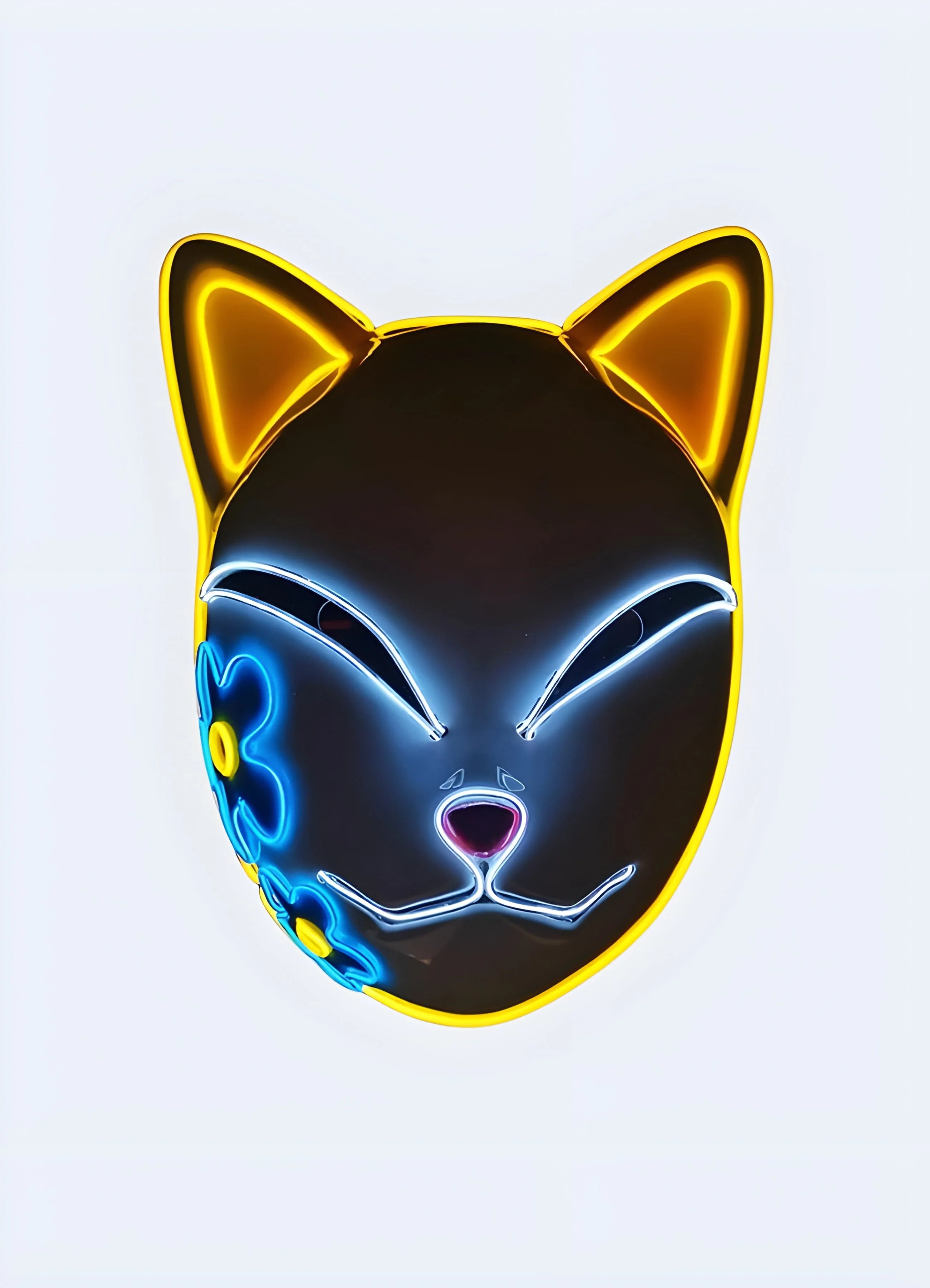 Japanese Cyberpunk LED Mask - Image 2