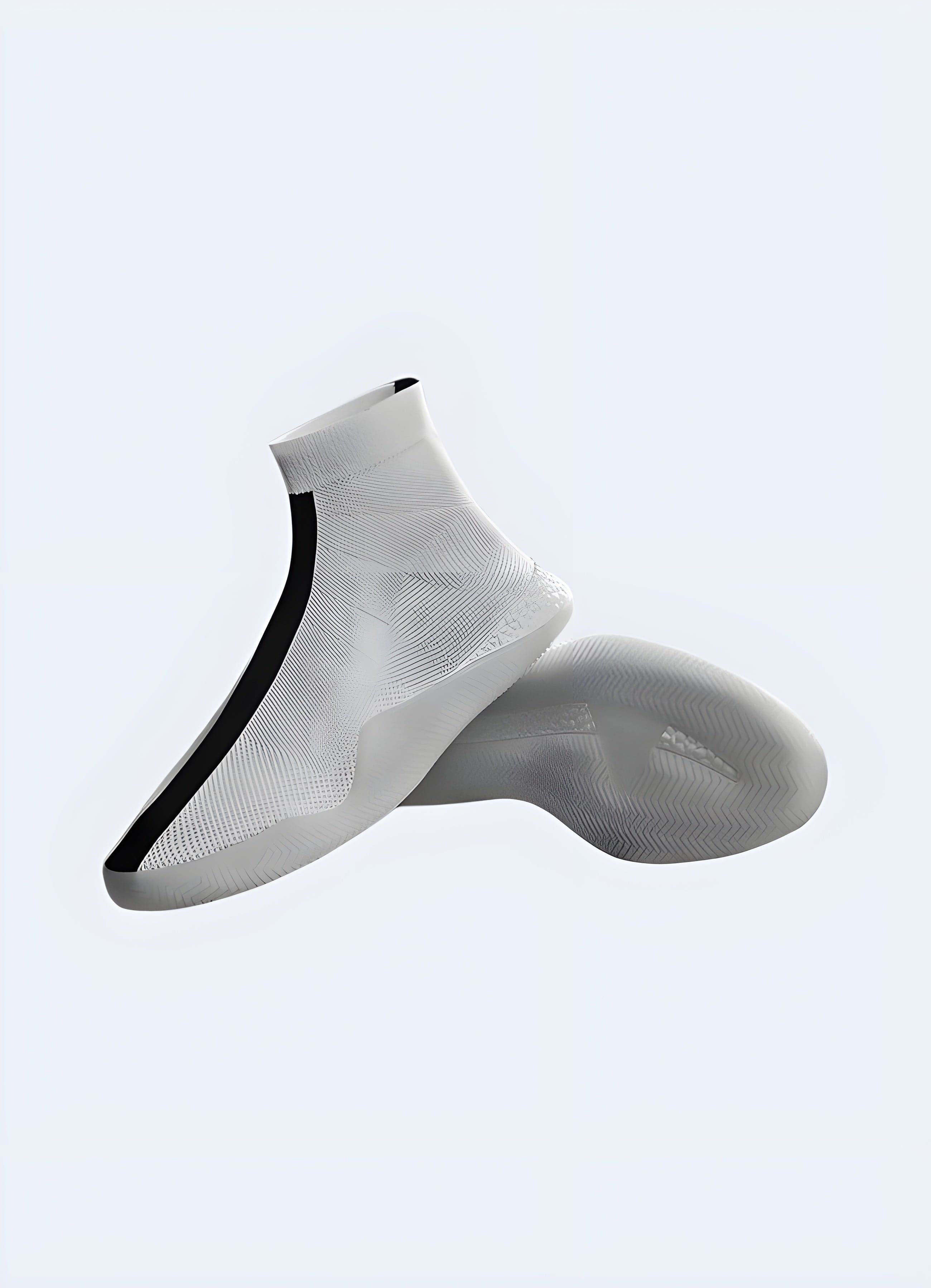 No Laces White Tech Sneakers - Image 3