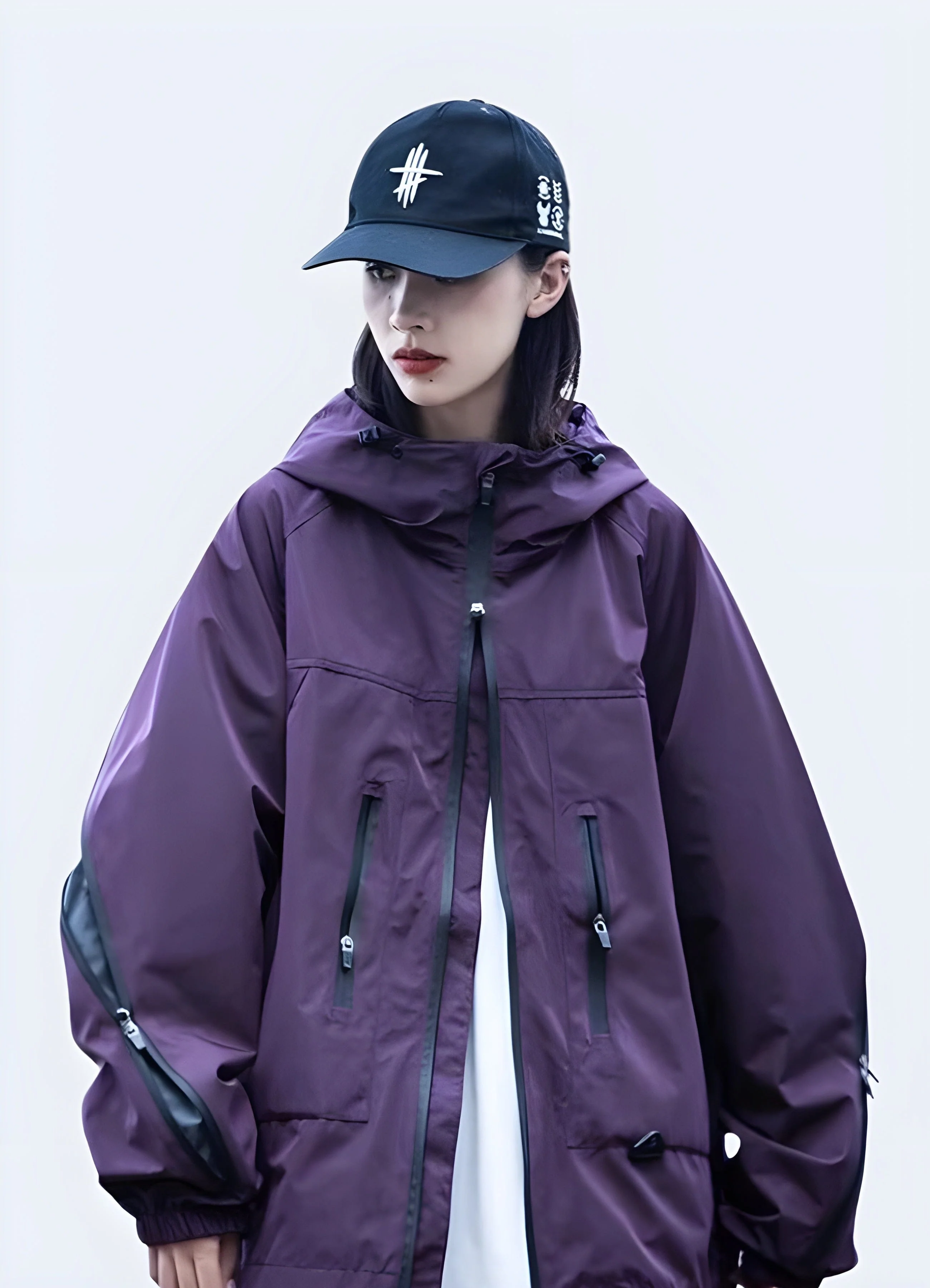 Purple Women Tactical Windbreaker - Image 4