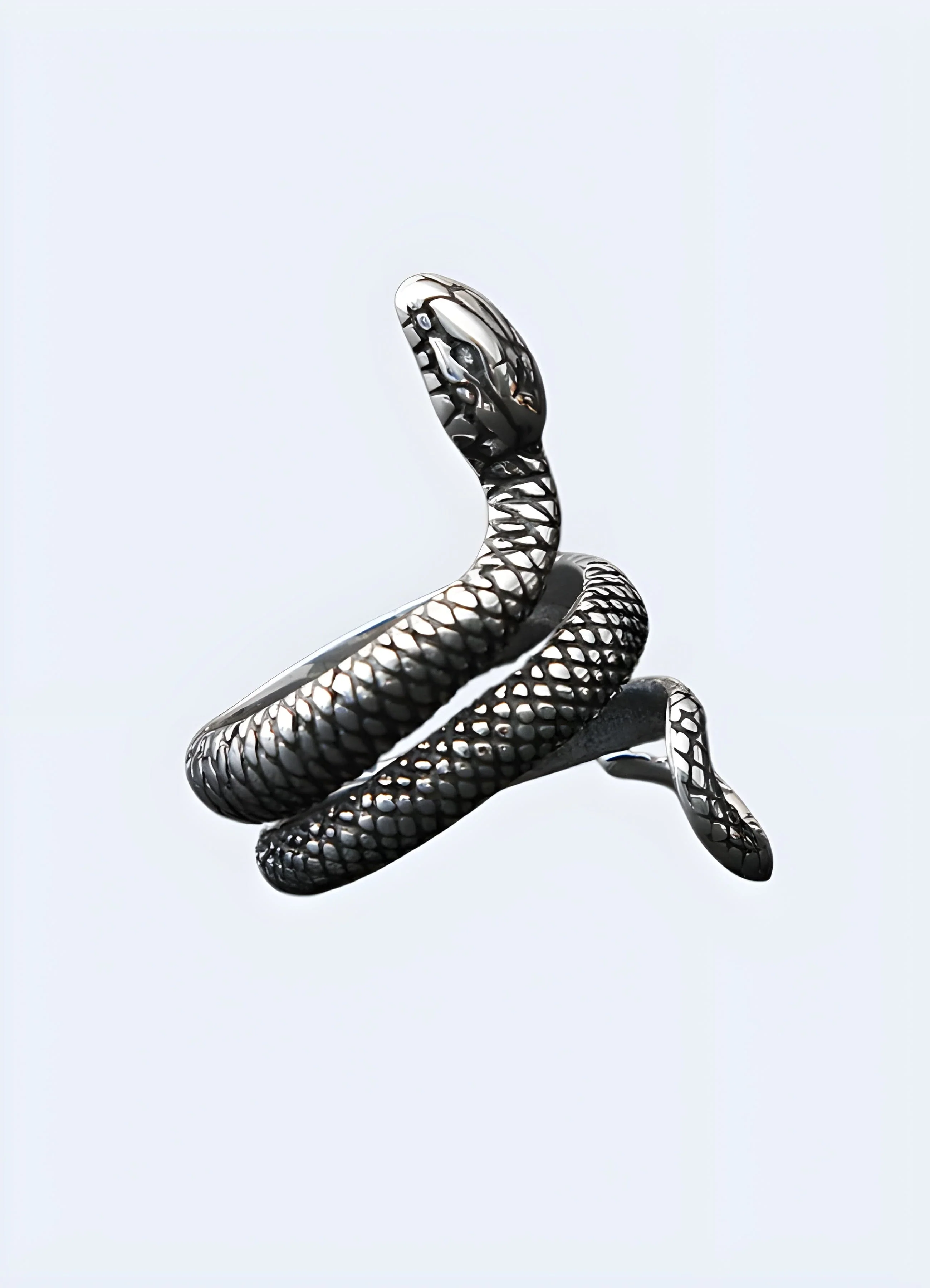 Silver Snake Ring - Image 3