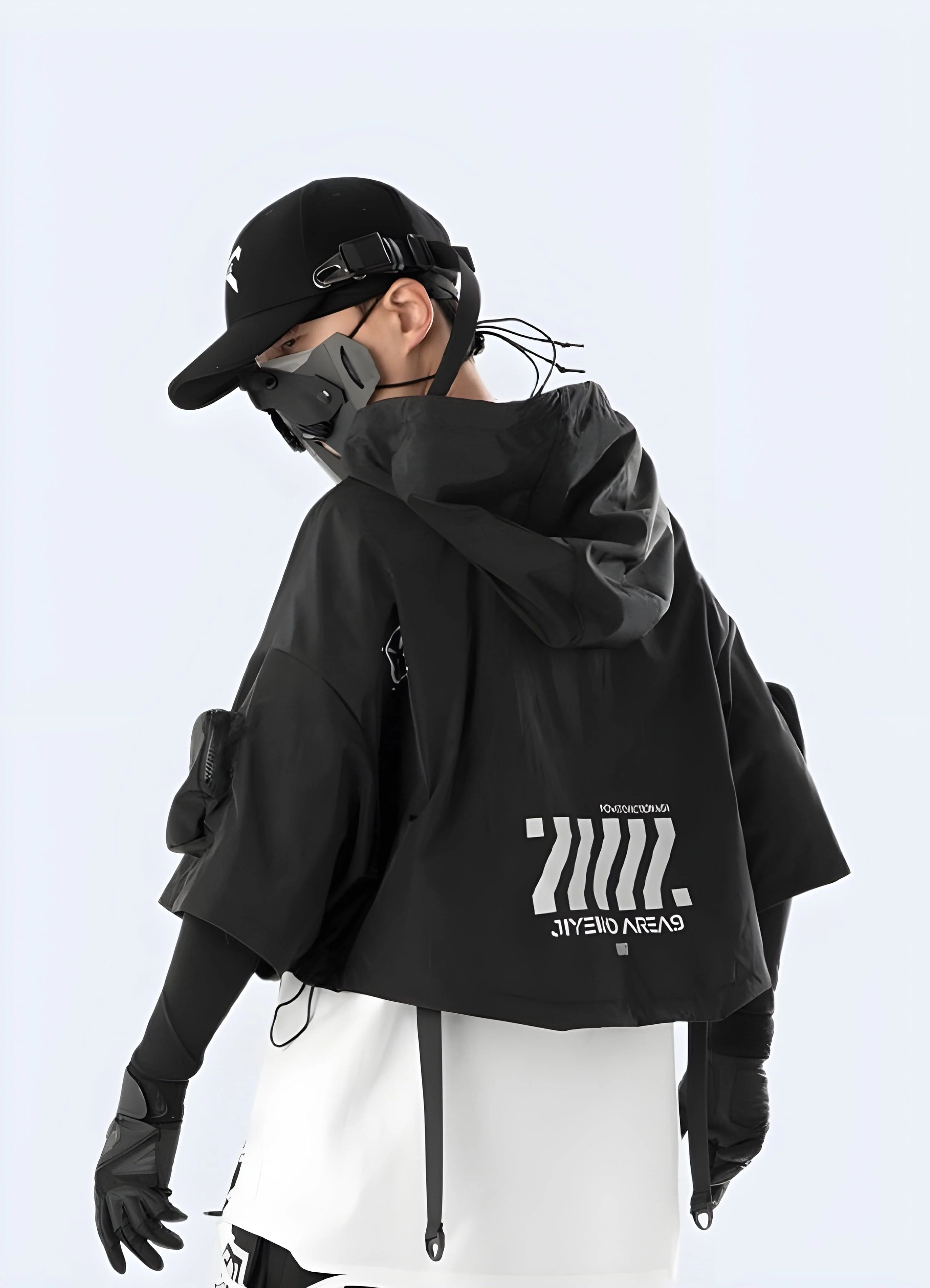 Techwear Black Shawl - Image 3