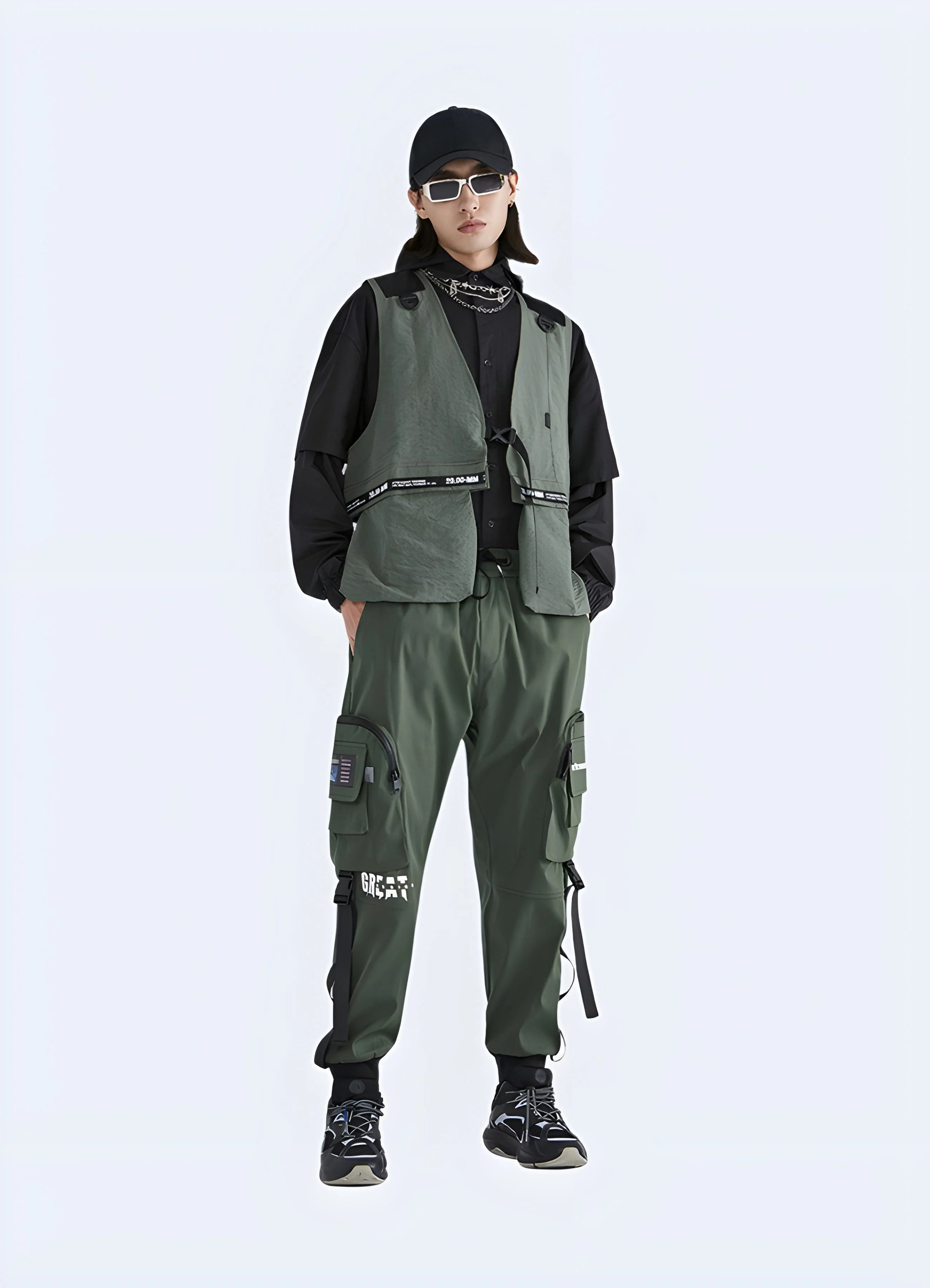 Techwear Cargo Trousers - Image 2
