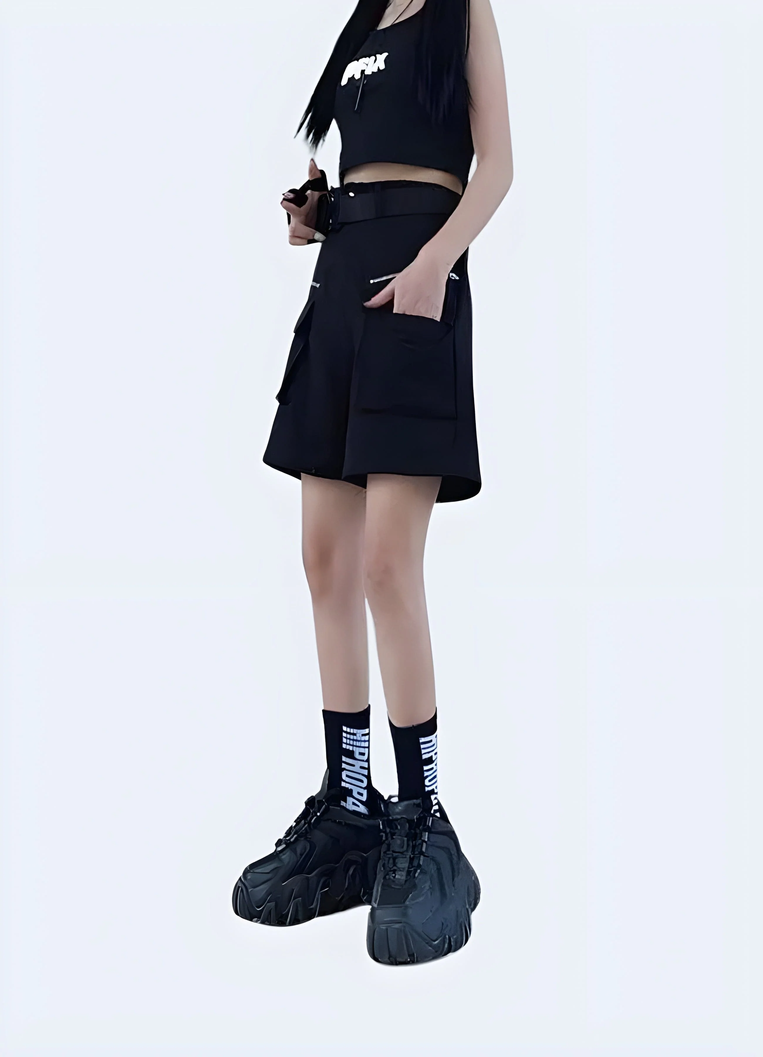 Techwear Convertible Cargo Pants Women - Image 3