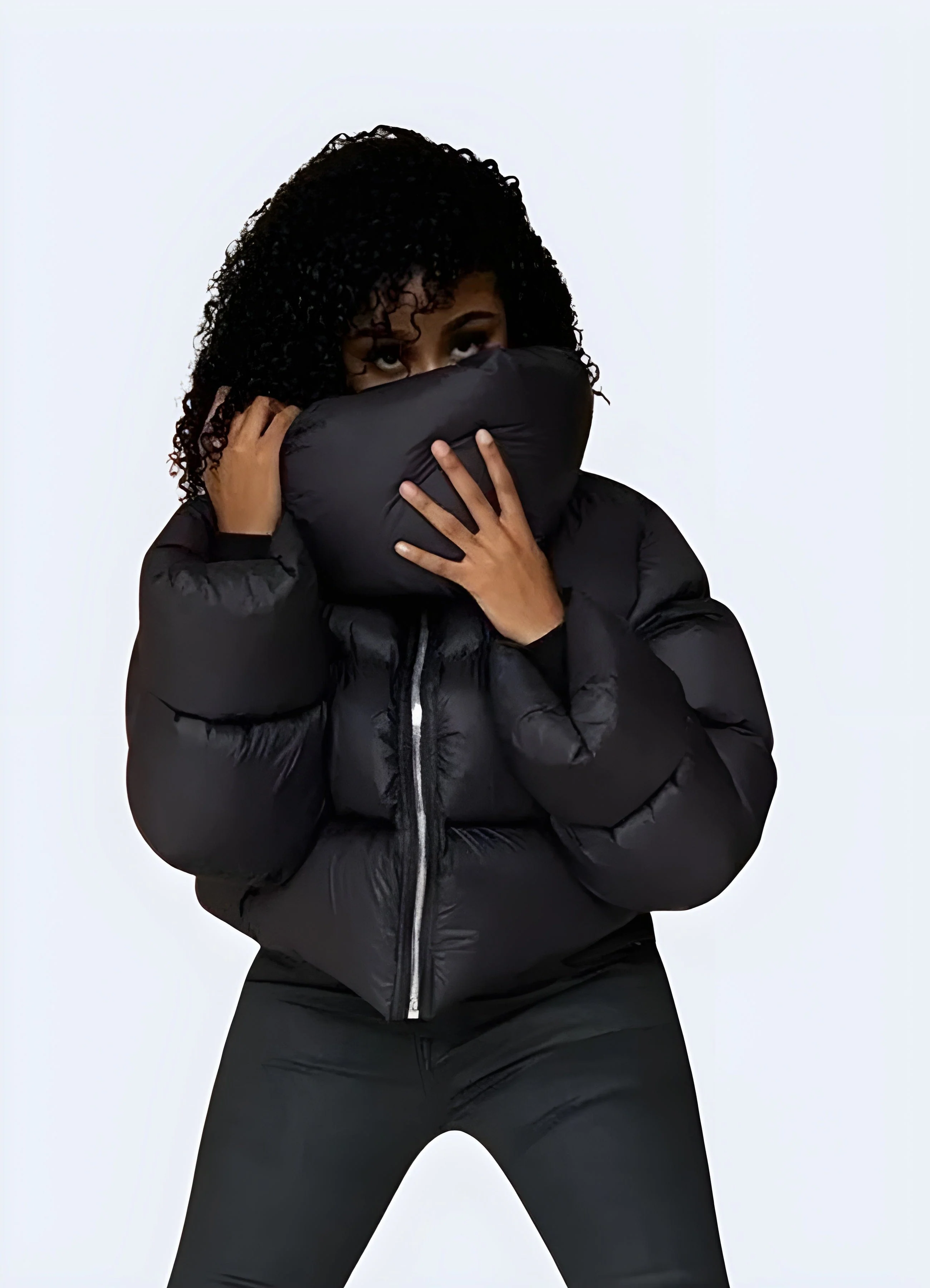 Techwear Down Puffer Jacket Women - Image 3