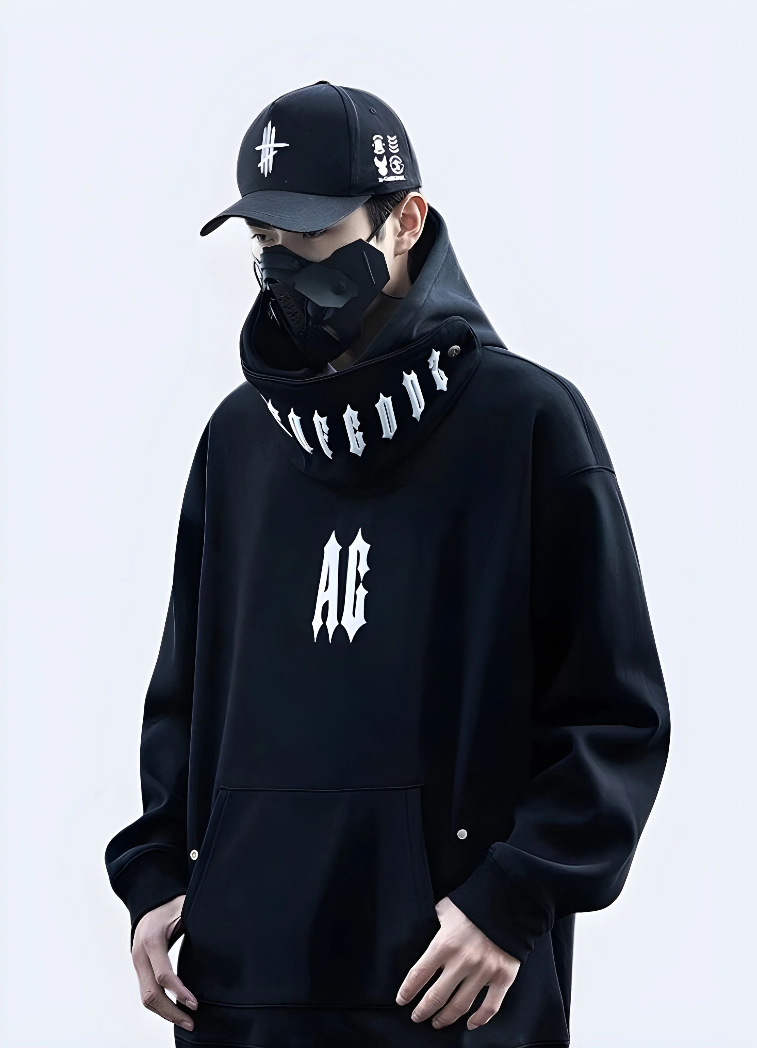 Techwear Goth Hoodie