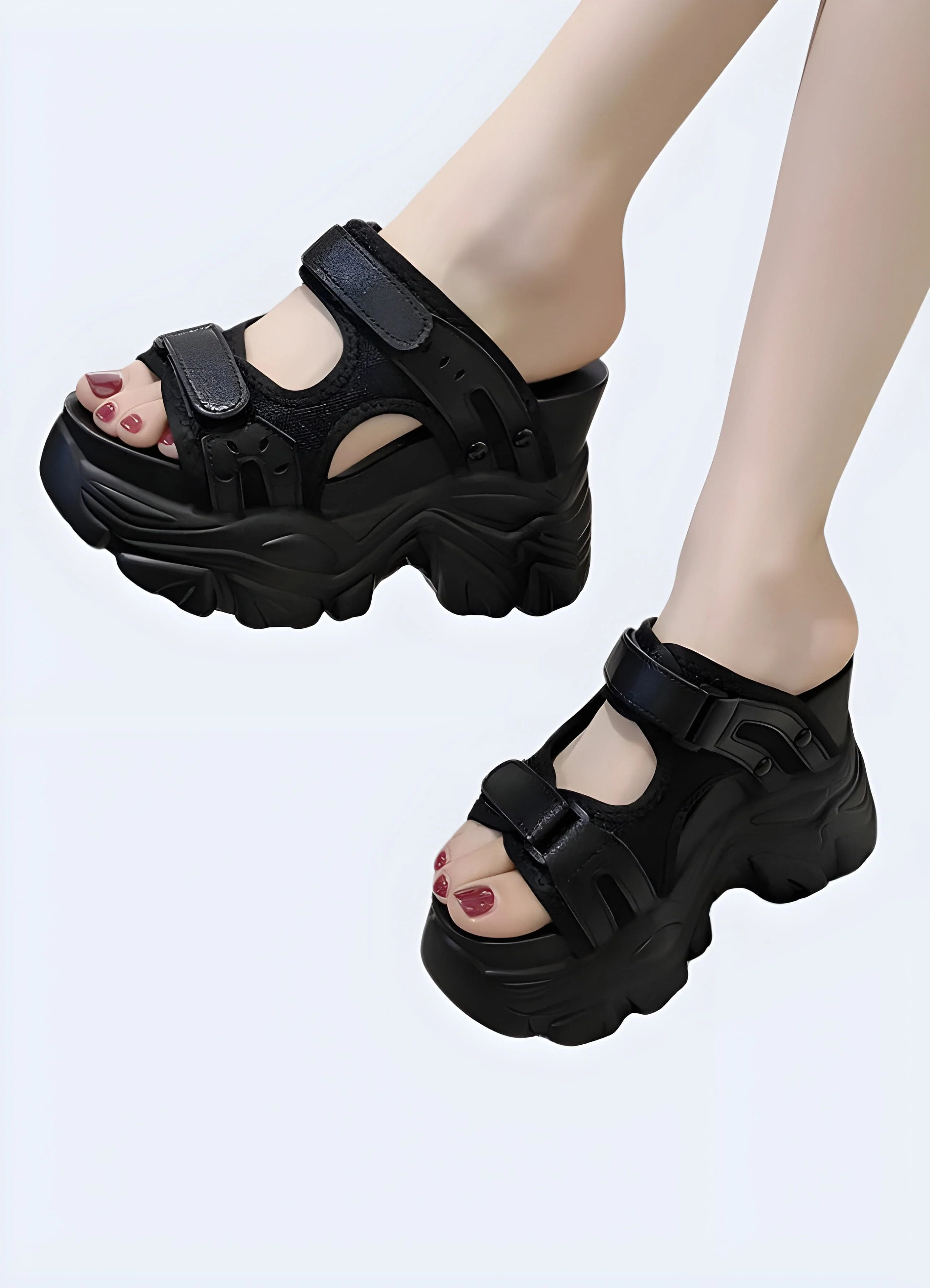 White Chunky Sandals - Image 2
