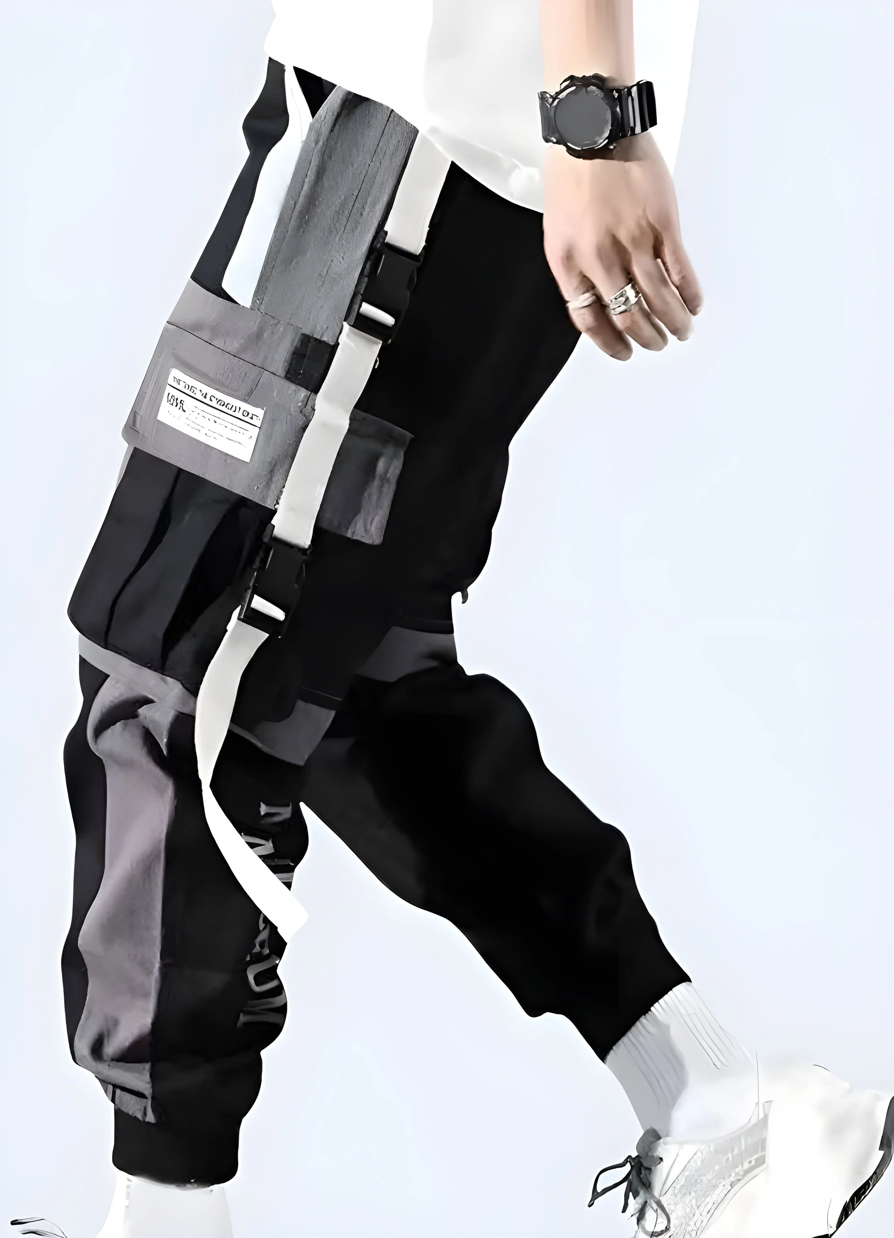White Techwear Pants - Image 5
