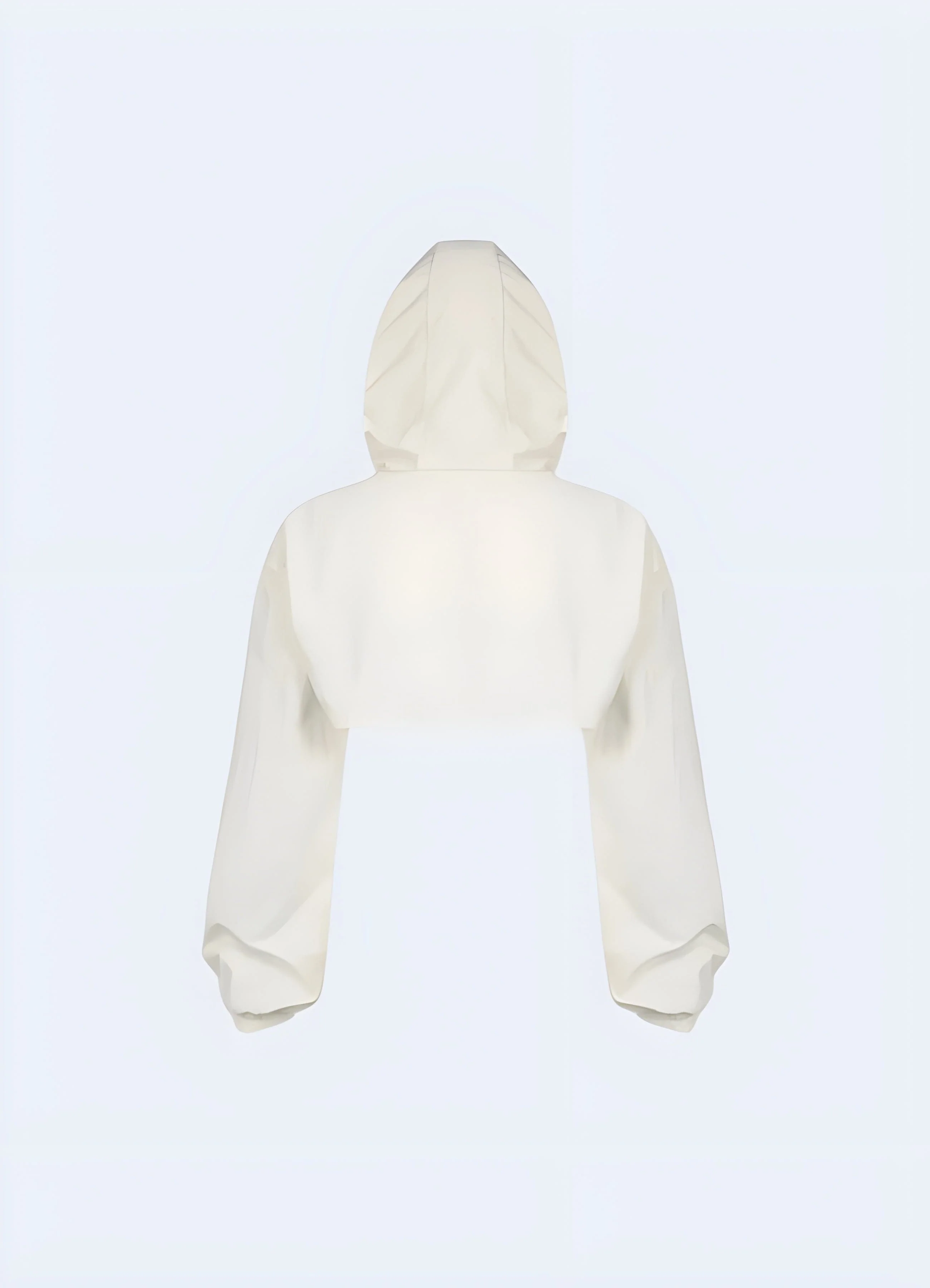 White Turtleneck Crop Top - Image 2