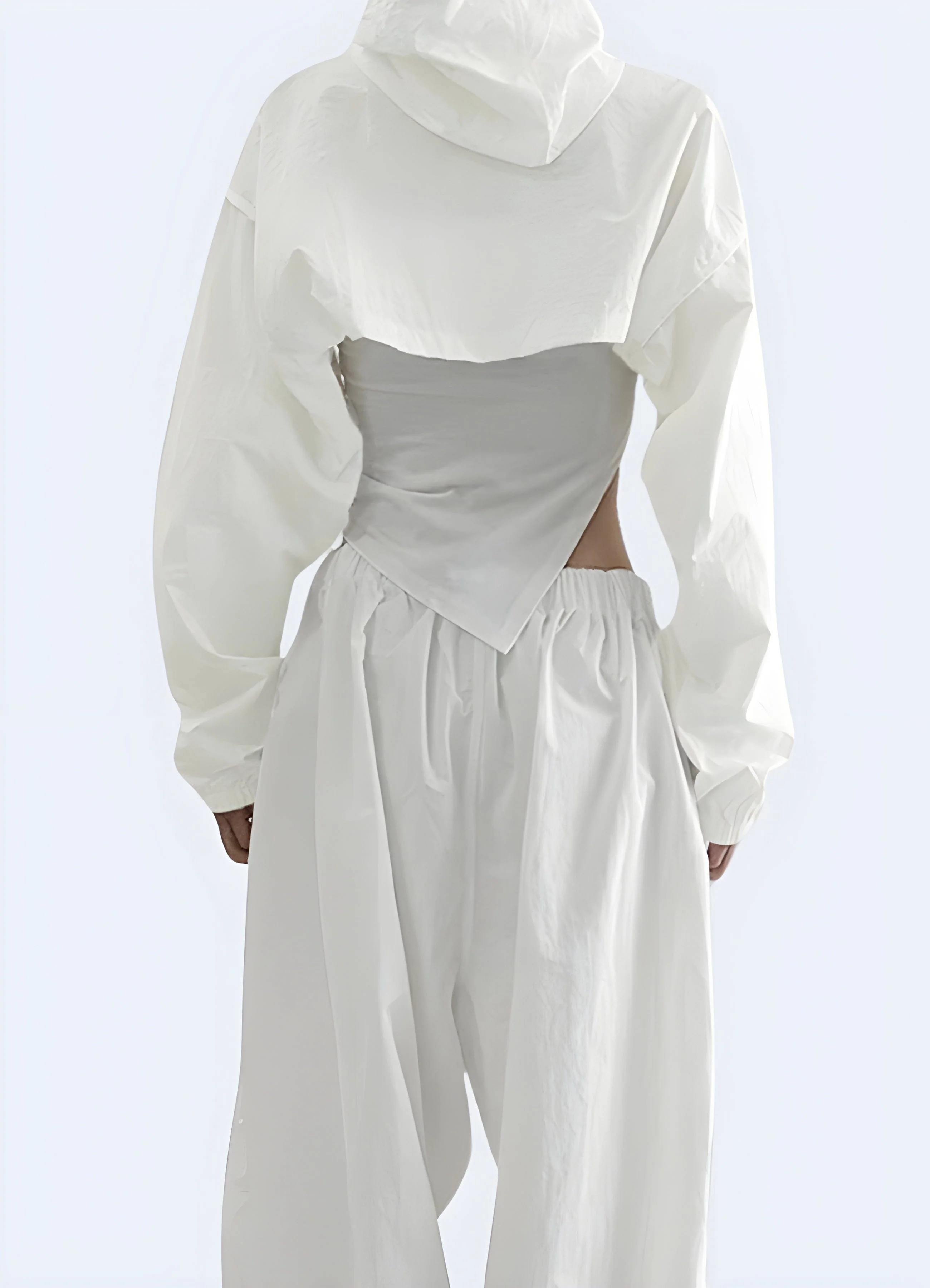 White Turtleneck Crop Top - Image 5
