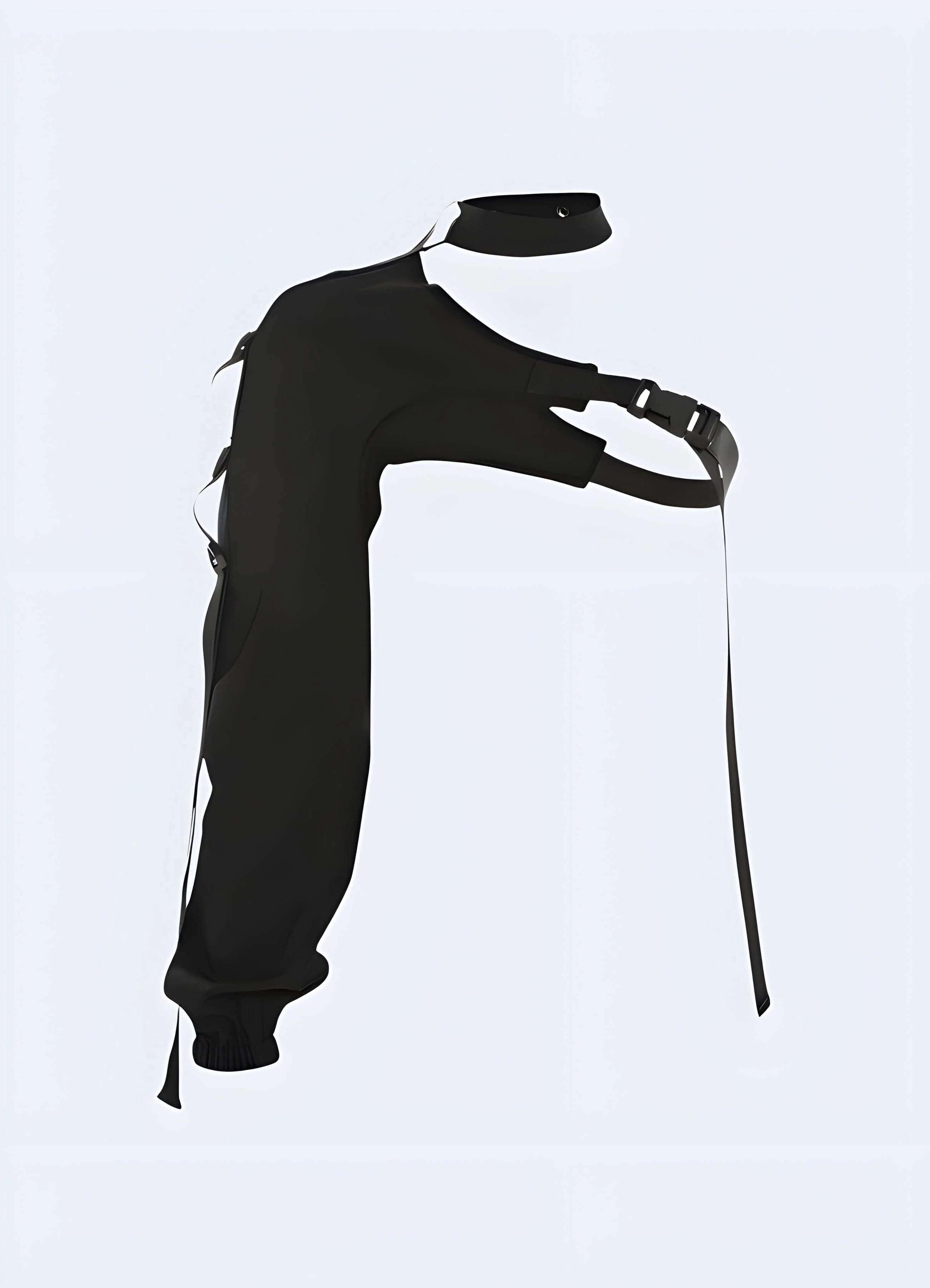 Women's Black One Shoulder Sleeve