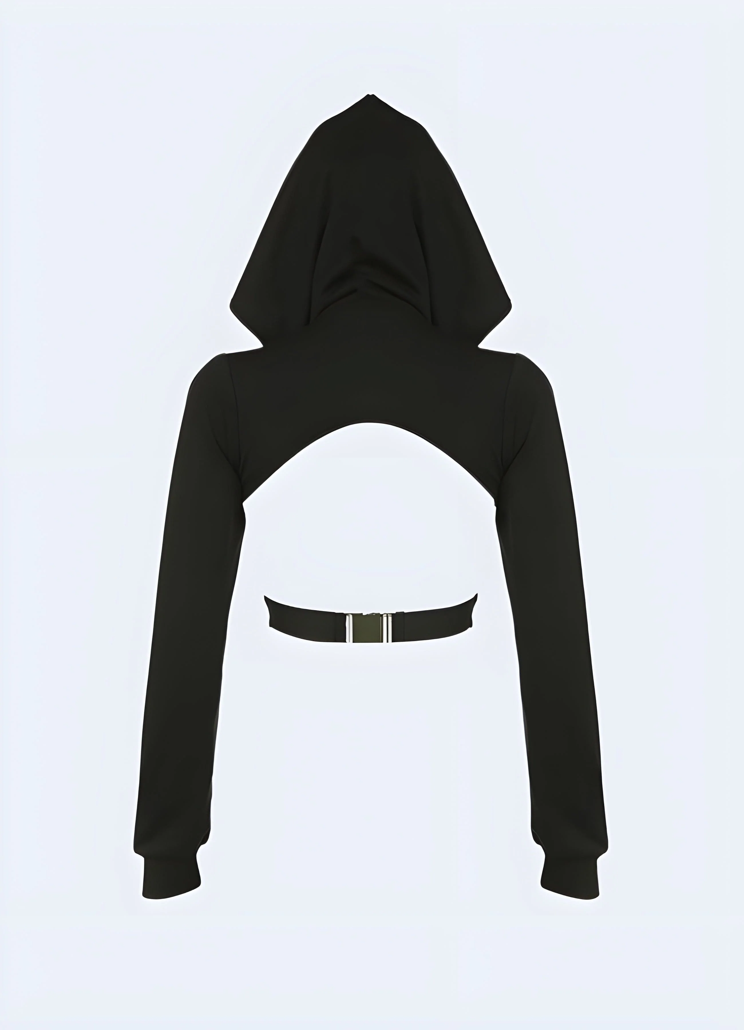 Women's Darkwear Hood Crop Top - Image 4