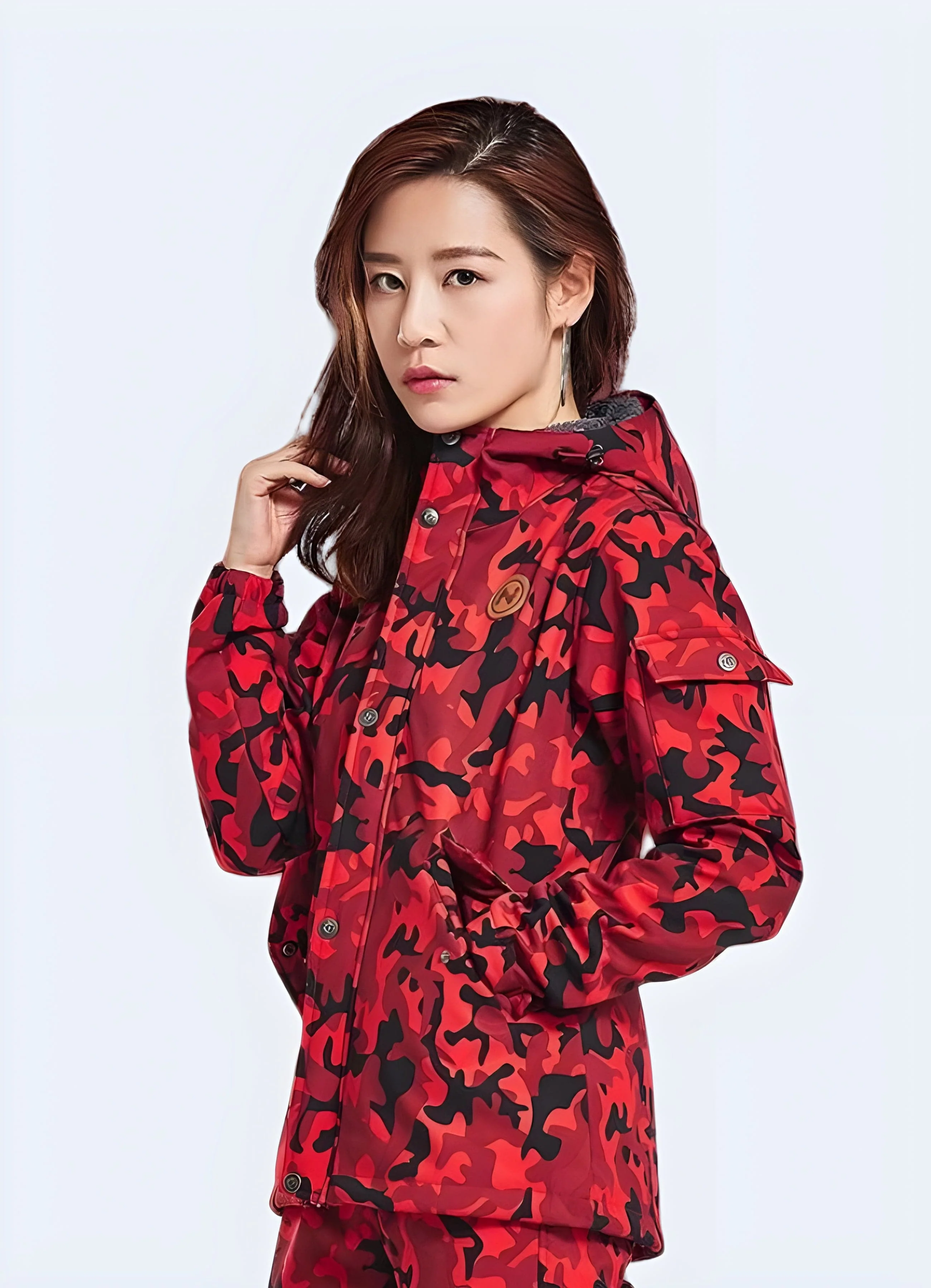 Women's Red Camo Tactical Jacket - Image 2